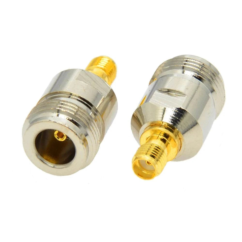 2PCS/Lot  SMA to N Adapter RF Connectors Straight N Male/Female to SMAHam Radios