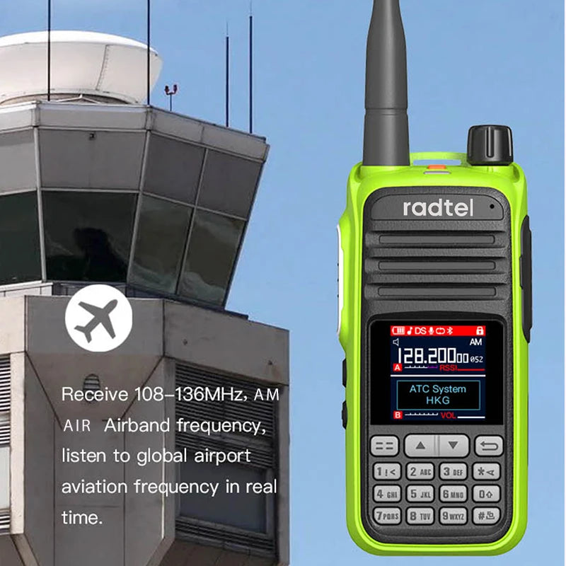 Radtel RT-420 6 Bands Amateur Ham Two Way Radio 256CH Air Band Walkie Happy RadiosRadtel RT-420 6 Bands Amateur Ham