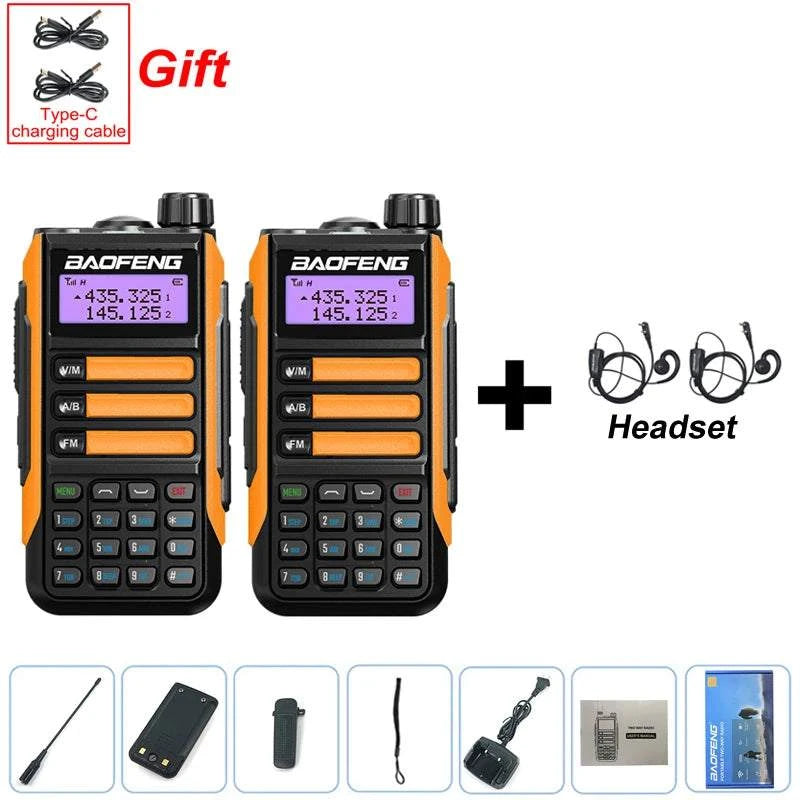 2PCS BAOFENG UV-16 PLUS Walkie Talkie Long Range High Power ProfesionaHappy Radios2PCS BAOFENG UV-16