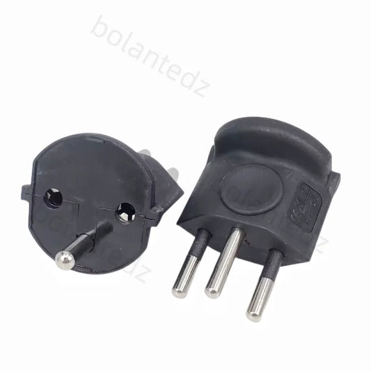 1Pc Plug Travel Adapter Europe German TO Swiss Plugs 10A 250V Power Plug EU To Switzerland Electrical Plug Adapter