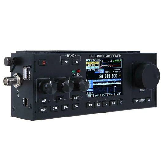 RS918 SSB HF SDR Transceiver 15W RX0.5-30MHz TX All Ham Bands MultifunHappy RadiosRS918 SSB HF SDR Transceiver 15W RX0