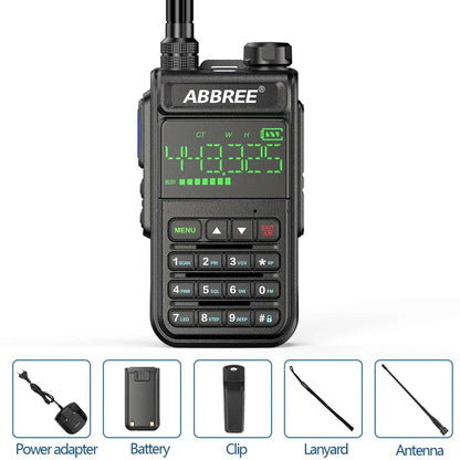 ABBREE AR-518 Air Band Full Band 108-660MHz Walkie Talkie Automatic WiHam Radios