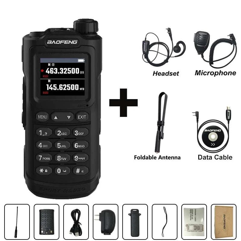 2023 Baofeng UV-20 Walkie Talkie Waterproof Dual Band High Power CB HaHam Radios