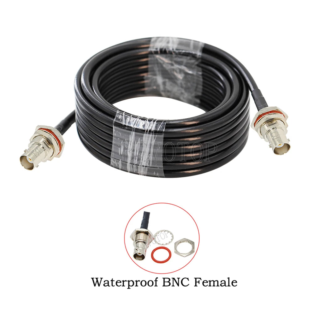 New BNC Male Plug to BNC Male Plug Connector 50 Ohm Low-Loss RG58 RF CHappy RadiosBNC Male Plug