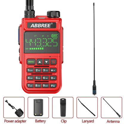 ABBREE AR-518 Air Band 108-660MHz  Walkie Talkie Wireless Copy FrequenHam Radios