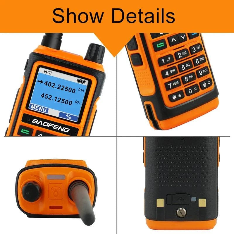 2023 Baofeng UV-17 Walkie Talkie Profesional Dual Band Powerful UHF VHHam Radios