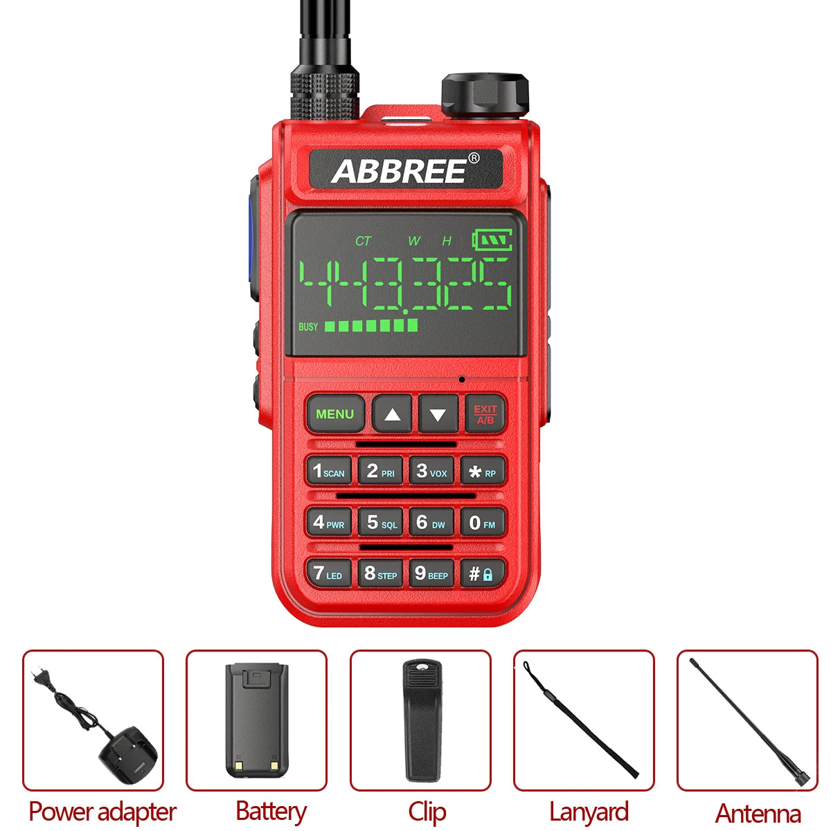 Original ABBREE AR-518 Air Band Full Band 108-660MHz Automatic WirelesHam Radios