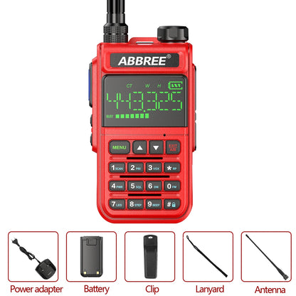 ABBREE AR-518 Air Band Full Band Wireless Copy Frequency Police ScanneHam Radios