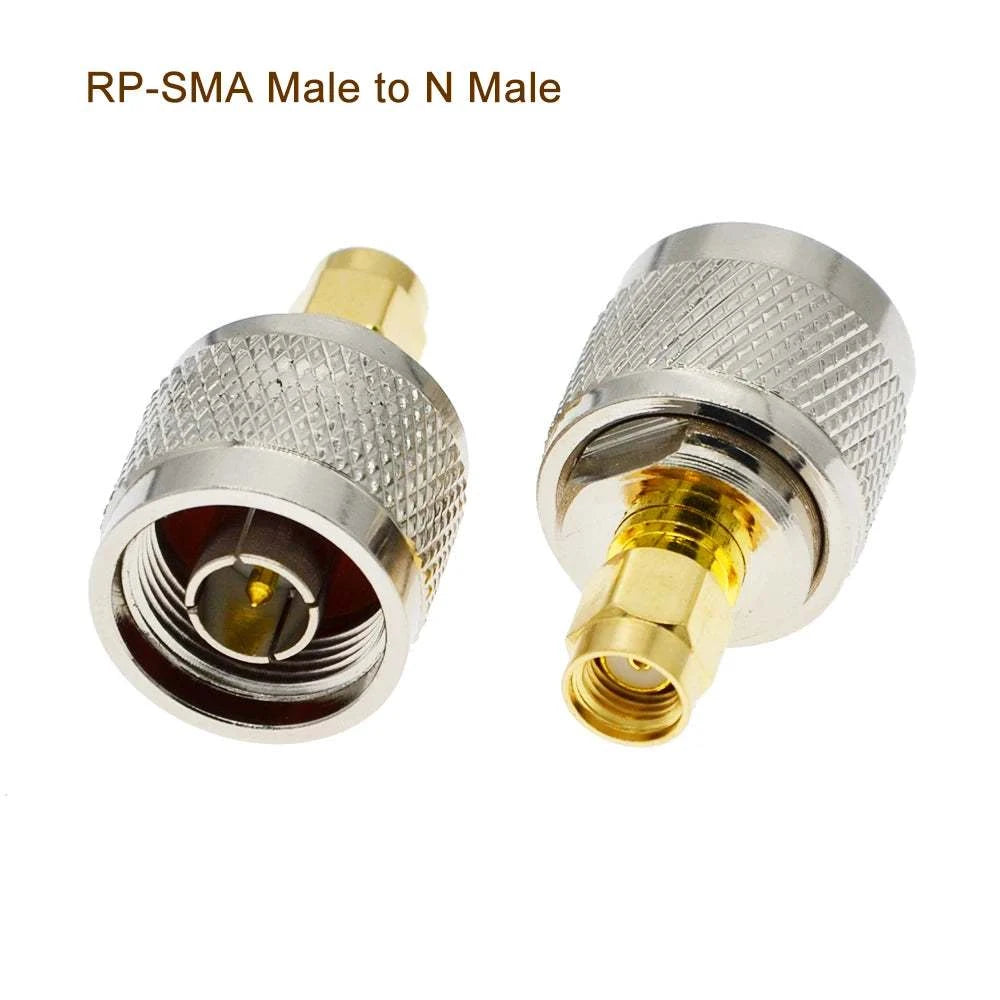 2PCS/Lot  SMA to N Adapter RF Connectors Straight N Male/Female to SMAHam Radios