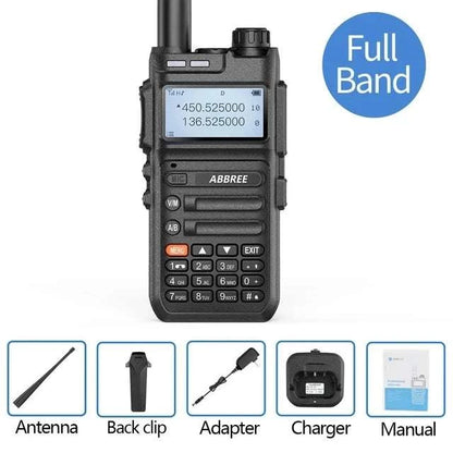 2PCS ABBREE AR-F5 wireless copy frequency Walkie Talkie 136-520MHZ LonHam Radios