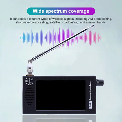 DSP Digital Demodulation Radio IPS LCD Display Portable Shortwave RadiHam Radios