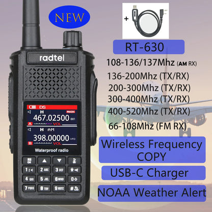 Radtel RT-630 Waterproof Full Bands Amateur Ham Radio, Aviation Air BaHam Radios