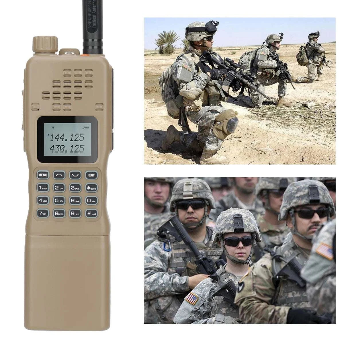 ABBREE 15W Powerful AR-152 Military Two Way Radio 12000mAh Battery TacHappy RadiosABBREE 15W Powerful AR-152 Military