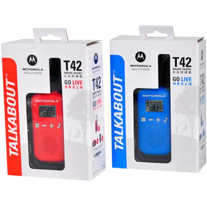 Motorola-T42 Public Walkie Talkie, Mini Outdoor Walkie Talkie, CampingHam Radios