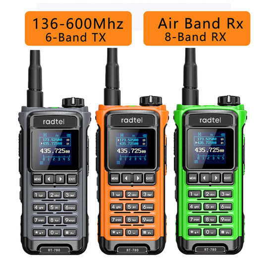Radtel RT-780 136-620Mhz Amateur Walkie-Talkies Air Band Radio ReceiveHam Radios