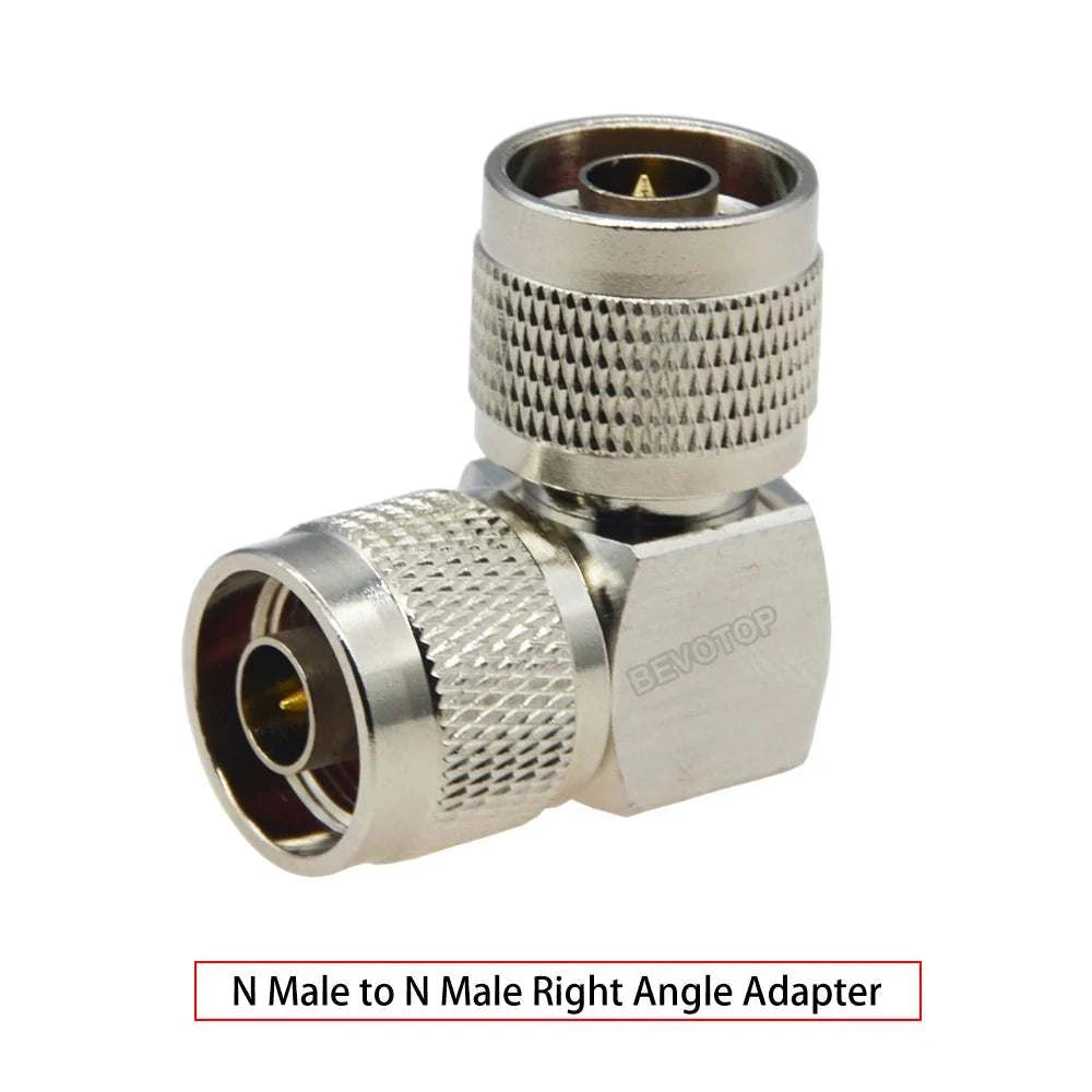 1PCS N Male Plug to N Male Right Angle 90 Degree Plug N Type Adapter 5Ham Radios