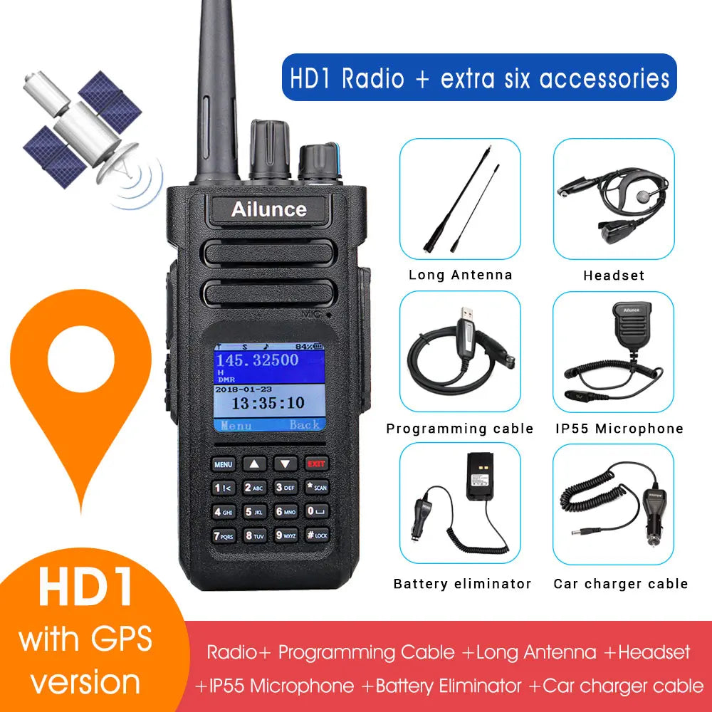 Ailunce HT: Ailunce HD1 DMR Digital Walkie Talkie Ham Radio Long RangeHam Radios