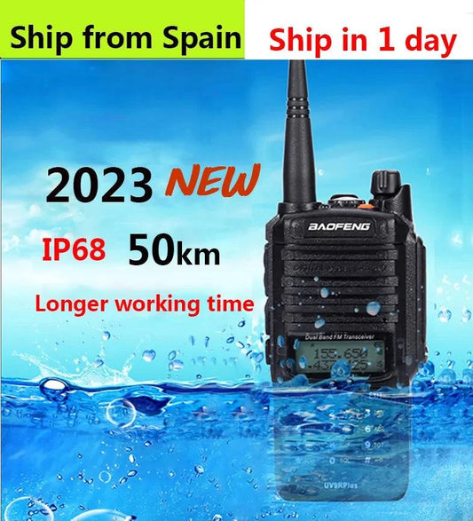2023 10W Baofeng UV 9R plus 40 km walkie talkie for hunting 50 km hf tHam Radios