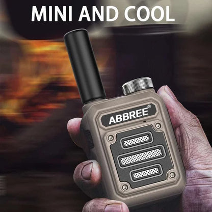 2pcs ABBREE AR-63 Mini Walkie Talkie Wireless Copy Frequency VOX SOS MHam Radios