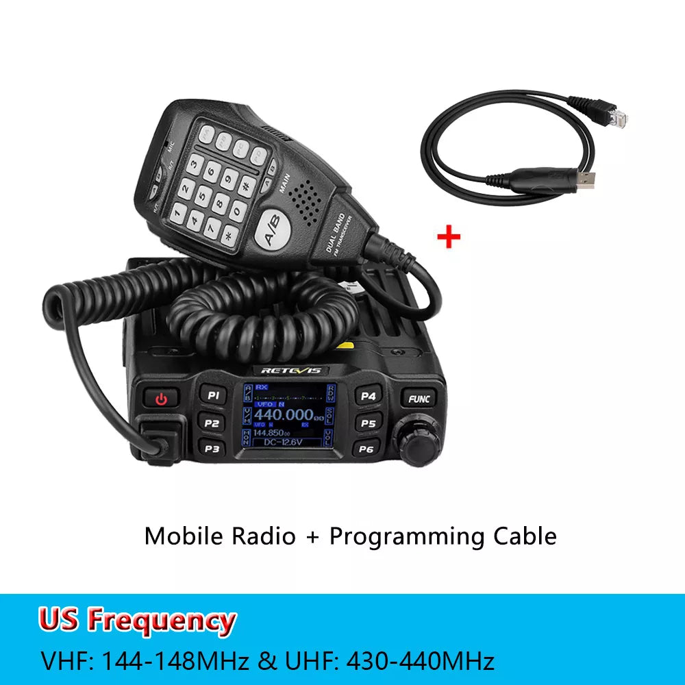 RETEVIS RT95 Car Radio with Screen Ham Car Mobile Radio Station AutoraHam Radios