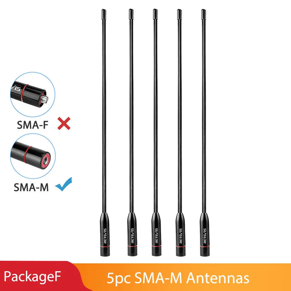 Retevis HA06 Walkie-Talkie Antenna VHF 152MHz 2.15dBi SMA-F or SMA-M fHappy RadiosRetevis HA06 Walkie-Talkie Antenna VHF 152MHz 2