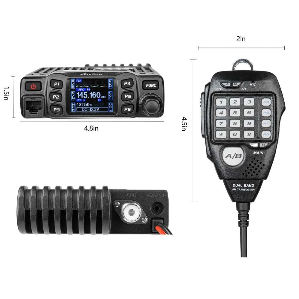 Anytone AT-778UV II "VOX" (Second Generation) Dual Band 136-174MHz 400Ham Radios