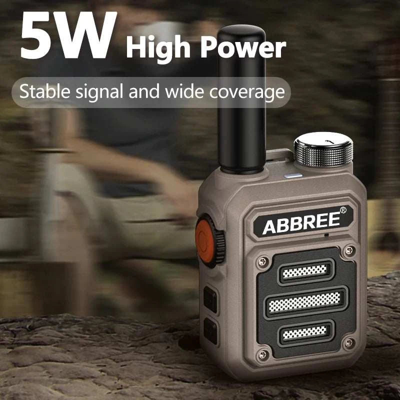 ABBREE AR-63 Mini Walkie Talkie Wireless Copy Frequency VOX SOS Multi-Ham Radios