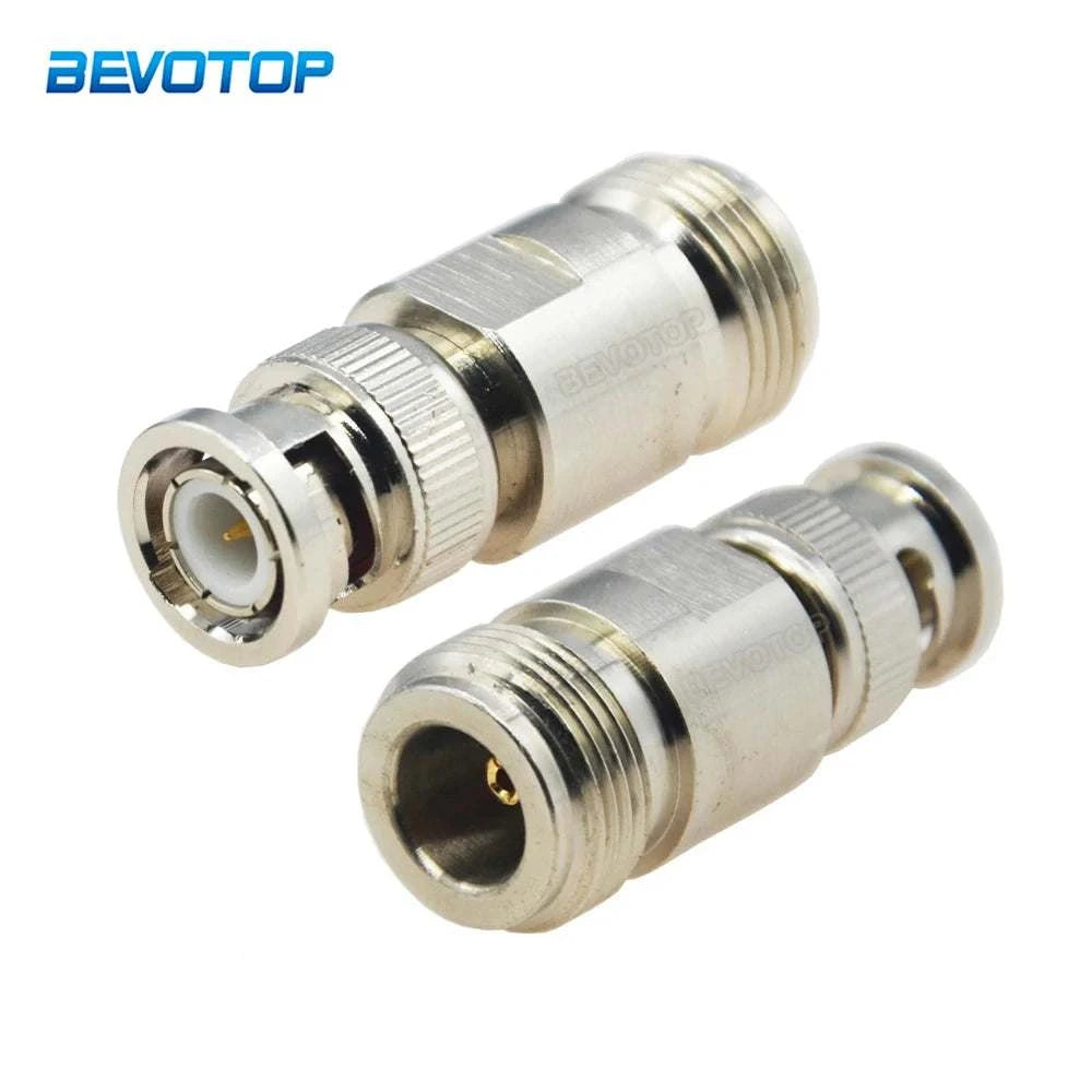 1Pcs BNC Male Plug to N Female Jack RF Coaxial Adapter Connector Test Ham Radios