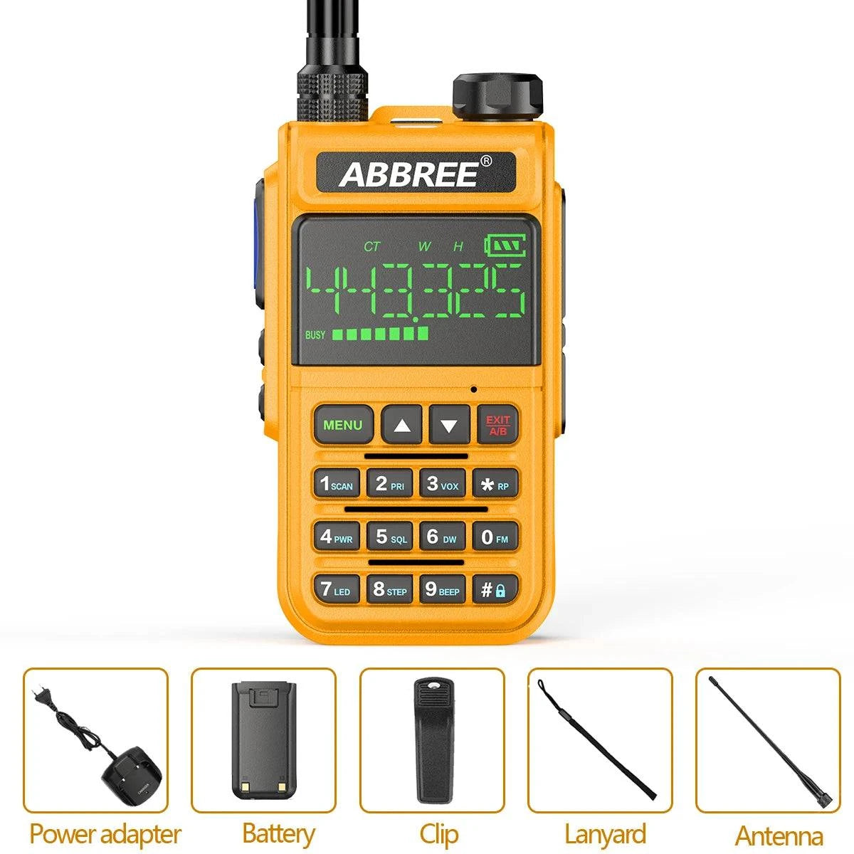 ABBREE AR-518 108-660MHz Air Band Walkie Talkie Wireless Copy FrequencHam Radios