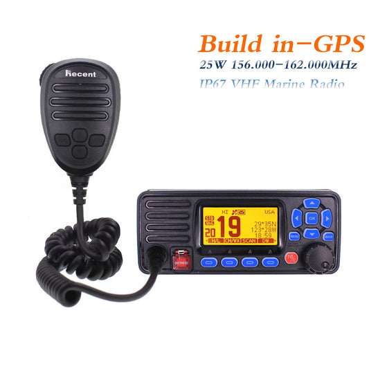 Recent Fixed Marine Radio RS-509MG 25W 156.000-162.000MHz VHF Marine RHappy RadiosRecent Fixed Marine Radio RS-509MG 25W 156