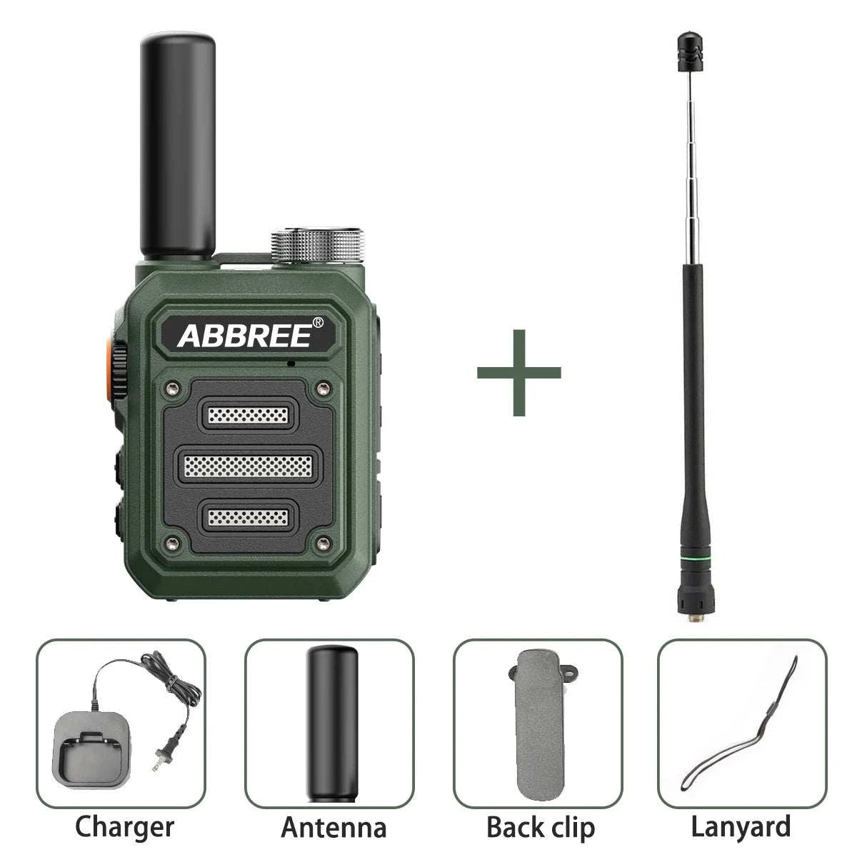 ABBREE AR-63 Mini Walkie Talkie Wireless Copy Frequency VOX SOS Multi-Ham Radios