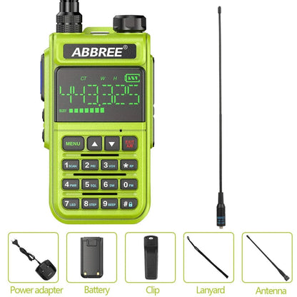 ABBREE AR-518 Air Band Full Band 108-660MHz Walkie Talkie Automatic WiHam Radios