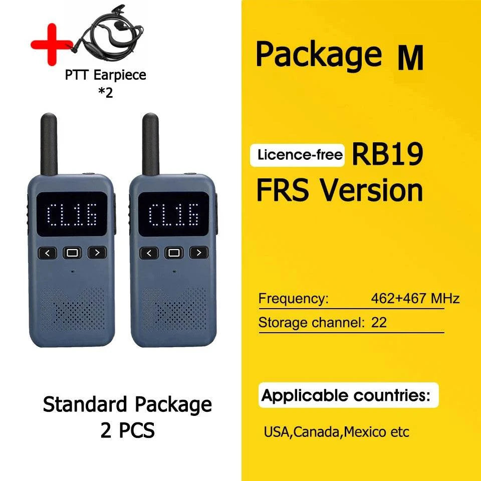 Walkie Talkie Mini Retevis USB Type C Phone RB619 PMR 446 Radio WalkieHappy RadiosWalkie Talkie Mini Retevis USB Type
