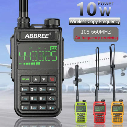 ABBREE AR-518 6 Bands Amateur Air Band Ham Two Way Radio VOX DTMF SOS Happy RadiosABBREE AR-518 6 Bands Amateur Air Band Ham