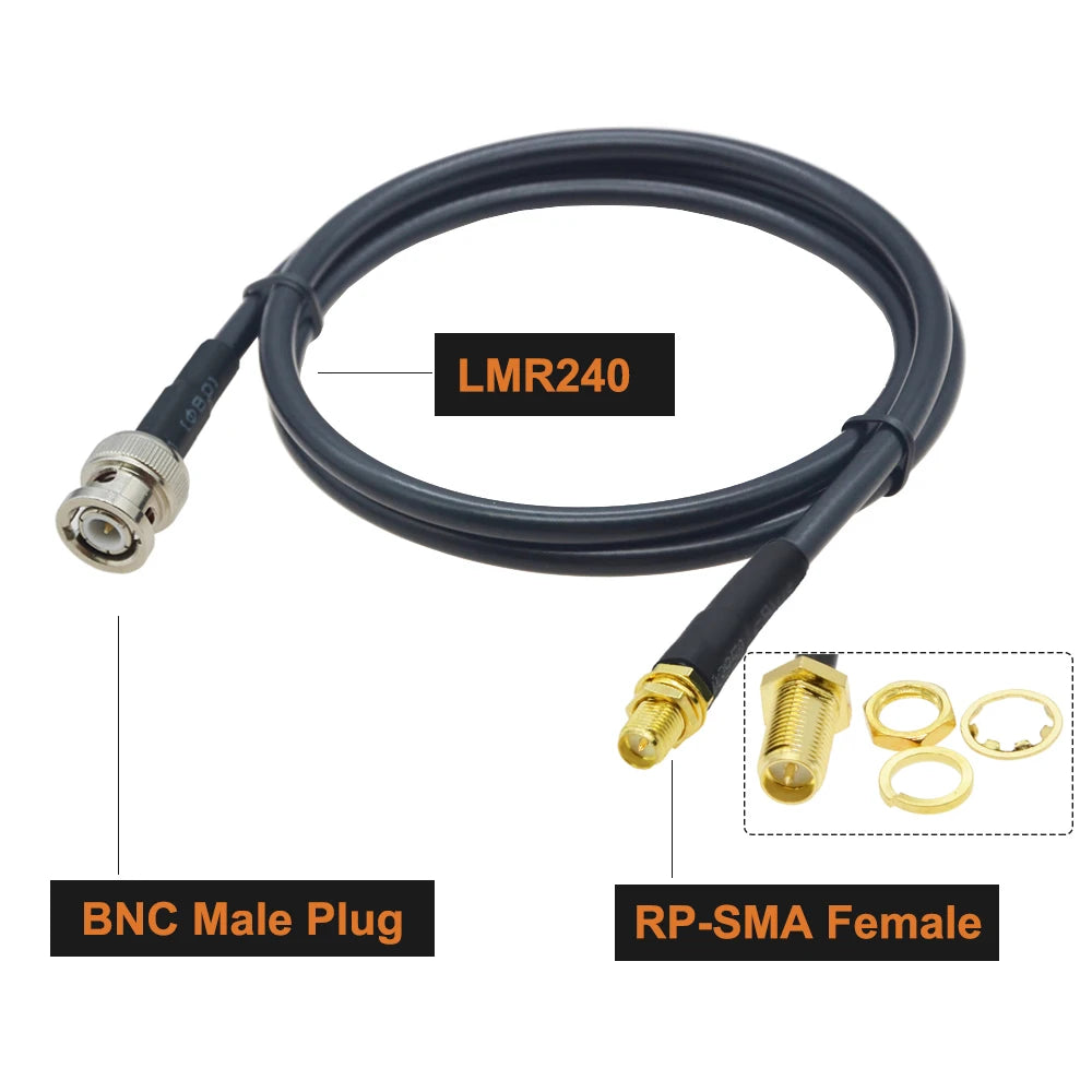 LMR240  BNC Male Plug to SMA Type Pigtail RF Extension Cable for 4G LTHam Radios