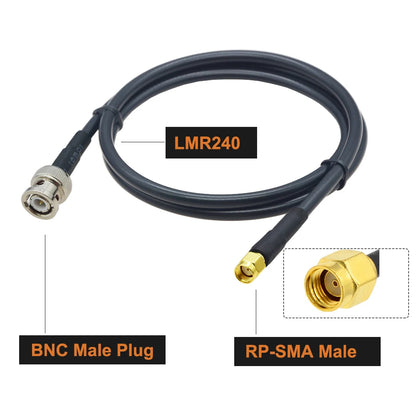 LMR240  BNC Male Plug to SMA Type Pigtail RF Extension Cable for 4G LTHam Radios