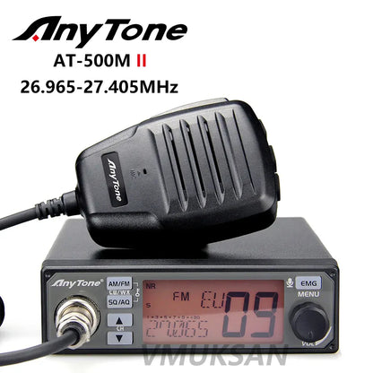 CB Mobile: AnyTone AT-500M 4W CB Radio AM FM VOX 12V Mobile Radio 10 MHappy Radios-500M 4W CB Radio