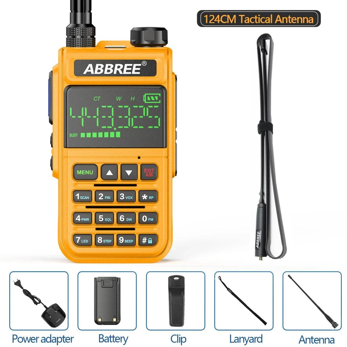 ABBREE AR-518 6 Bands Amateur Air Band Ham Two Way Radio VOX DTMF SOS Happy RadiosABBREE AR-518 6 Bands Amateur Air Band Ham