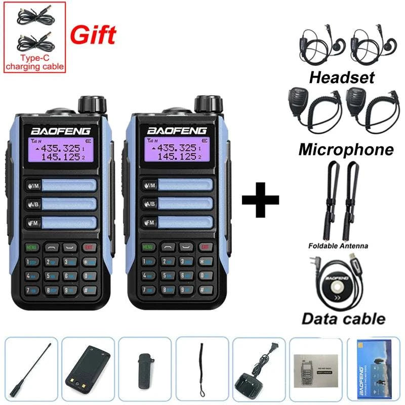 2PCS BAOFENG UV-16 PLUS Walkie Talkie Long Range High Power ProfesionaHappy Radios2PCS BAOFENG UV-16