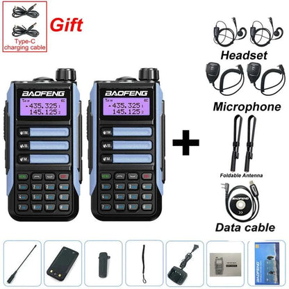 2PCS BAOFENG UV-16 PLUS Walkie Talkie Long Range High Power ProfesionaHappy Radios2PCS BAOFENG UV-16