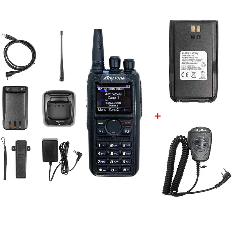 AnyTone Digital DMR Radio AT-D878S UHF 400-480MHz Analog Two Way RadioHappy RadiosAnyTone Digital DMR Radio