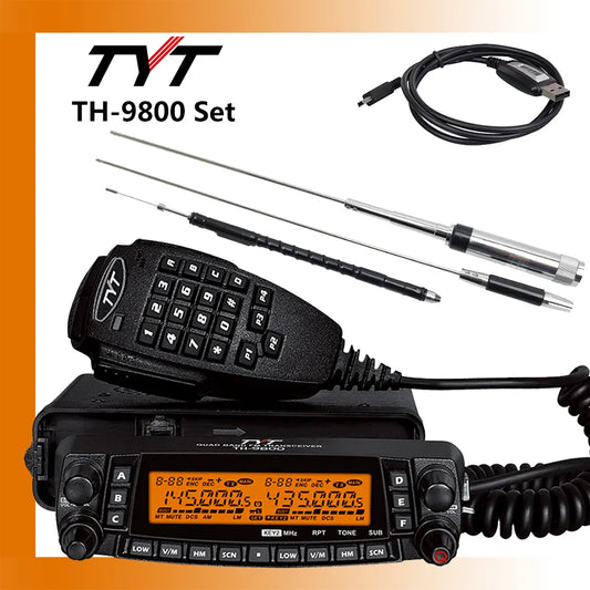 TYT TH-9800 PLUS+ Accessories Mobile Radio 50w Quad Band Transceiver THam Radios