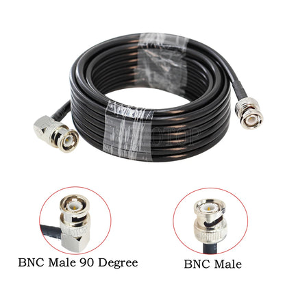 New BNC Male Plug to BNC Male Plug Connector 50 Ohm Low-Loss RG58 RF CHappy RadiosBNC Male Plug