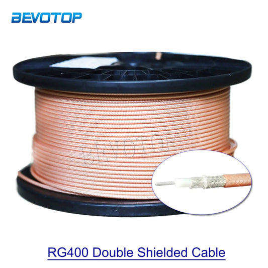 Brown RG400 Silver-plated Copper Double Shielded Cable RG-400 High QuaHam Radios