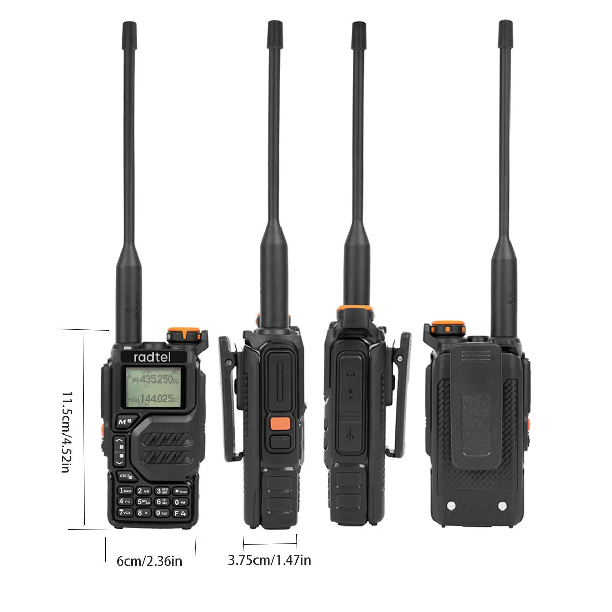 Radtel RT 590 Walkie Talkie Portable Radio Am Fm Two Way Radio CommutaHam Radios