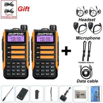 2PCS BAOFENG UV-16 PLUS Walkie Talkie Long Range High Power ProfesionaHappy Radios2PCS BAOFENG UV-16