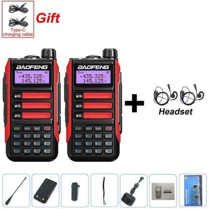 2PCS BAOFENG UV-16 PLUS Walkie Talkie Long Range High Power ProfesionaHappy Radios2PCS BAOFENG UV-16