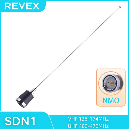 REVEX SDN1 NMO Dual Band VHF/UHF 136-174MHz/420~480MHz 100W High Gain Ham Radios