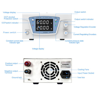 bench source laboratory dc stabilized power supply adjustable variableHam Radios