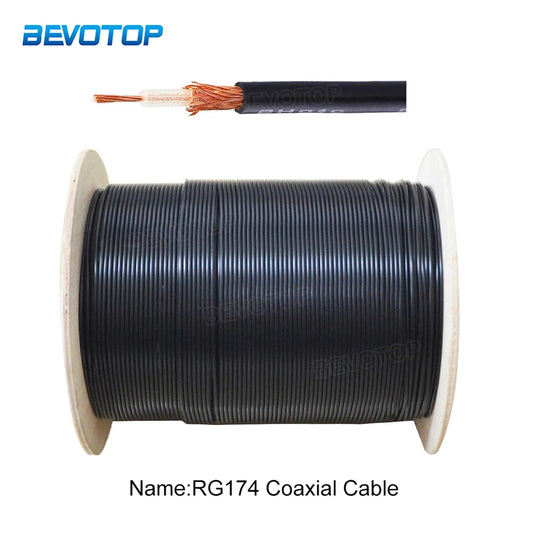 New RG174 Cable Wires RF Coax Coaxial 50 Ohm Connector RG-174 Cable SiHam Radios